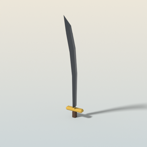 Scimitar, rendered low-poly 3D preview