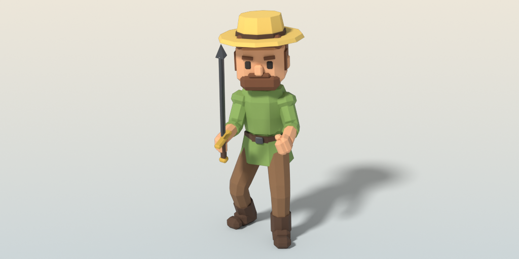 Free Character Sampler – all 2 assets, rendered low-poly 3D preview